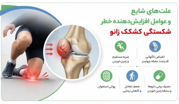 نمای توضیحی درباره علتهای شایع و عوامل افزایشدهنده خطر